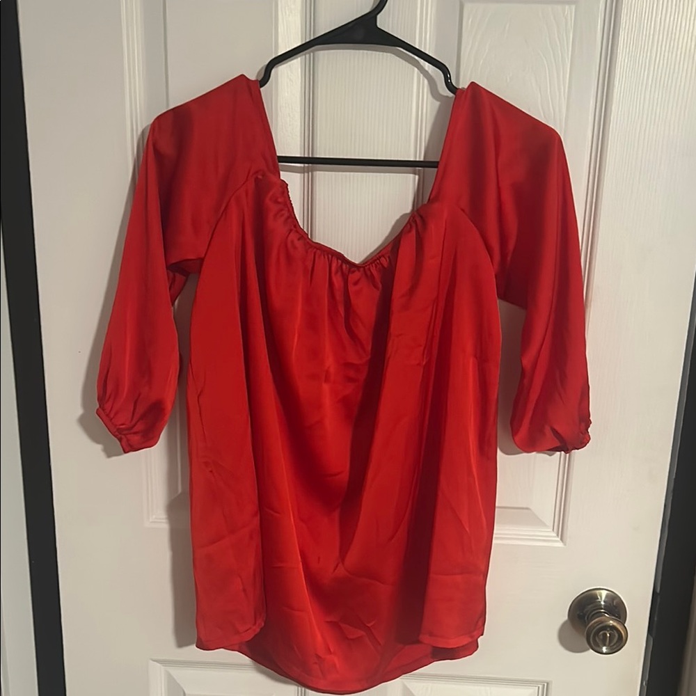 Elegant Red Women's Top